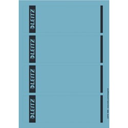Leitz PC Rückenschilder für Qualitäts-Ordner 180° (Standard und Hartpappe), kurz, breit, Blau