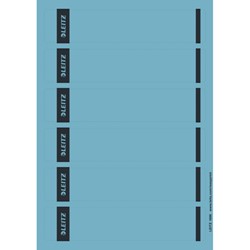 Leitz PC Rückenschilder für Qualitäts-Ordner 180°, kurz, schmal, Blau