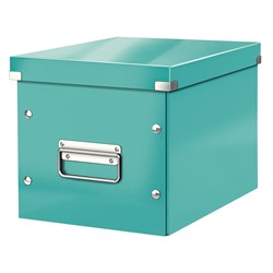 Leitz Click & Store Aufbewahrungs- und Transportbox Cube Mittel, Eisblau