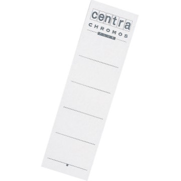Centra 290105 - Rückenschilder für  Chromos-Ordner, kurz, breit, Weiß