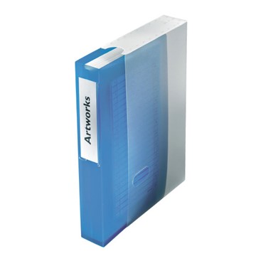 Esselte 67083 - CD-Ablagebuch, Blau Transparent