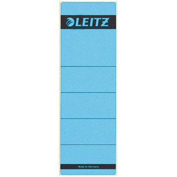 Leitz 16420035 - Rückenschilder für Standard- und Hartpappe-Ordner, kurz, breit, Blau