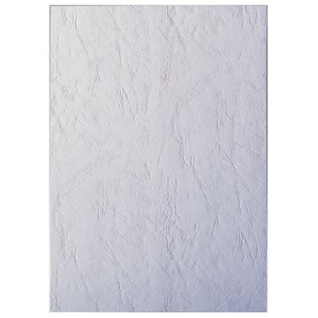 Leitz 33652 - Deckblätter für Bindesysteme, Lederoptik, Weiß
