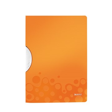 Leitz 41850044 - Klemmhefter WOW ColorClip, A4, Orange Metallic