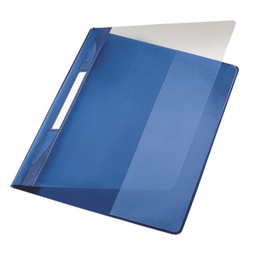 Leitz 41940035 - Exquisit Plastik-Schnellhefter, A4 Überbreite, Blau