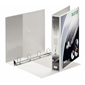 Leitz 42020001 - Premium SoftClick Präsentationsringbuch, A4 Überbreite, Weiß