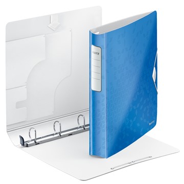 Leitz 42400036 - Active WOW SoftClick Ringbuch, A4, Blau Metallic