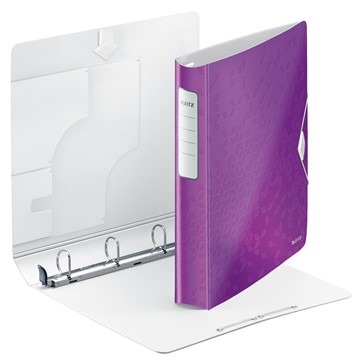 Leitz 42400062 - Active WOW SoftClick Ringbuch, A4, Violett Metallic