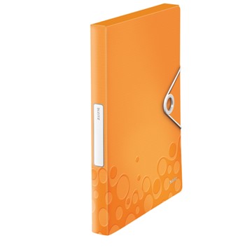Leitz 46290044 - WOW Ablagebox, A4, Orange Metallic