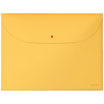 Leitz 47090019 - Cosy Privacy Dokumentenhülle mit zwei Taschen, A4, Gelb