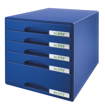Leitz 52110035 - Plus Schubladenbox, Blau