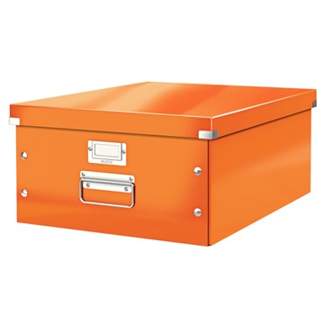 Leitz 60450044 - Click & Store Aufbewahrungs- und Transportbox Groß (Für A3), Orange