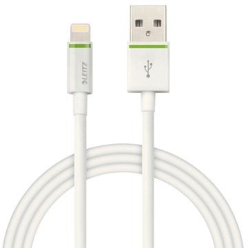 Leitz 62130001 - Complete Lightning auf USB-Kabel XL, 2 m, Weiß