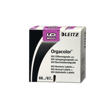 Leitz 67461065 - Orgacolor® Jahrgangssignale auf Rolle, Aufdruck 16, Violett