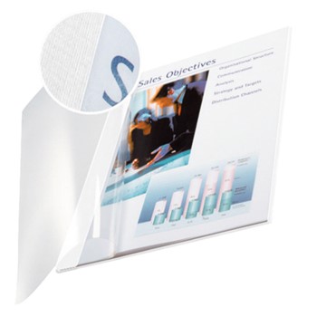 Leitz 73980001 - impressBIND Mappen Soft Cover, 3,5 mm, Weiß