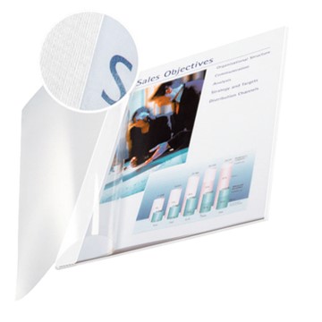 Leitz 73990001 - impressBIND Mappen Soft Cover, 7,0 mm, Weiß