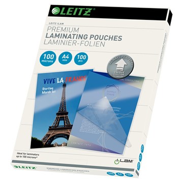 Leitz 74800000 - iLAM UDT Heißlaminierfolien A4, 100 mic, Glasklar