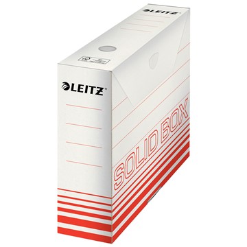 Leitz 61270020 - Solid Box Archiv-Schachtel 80 mm, Hellrot