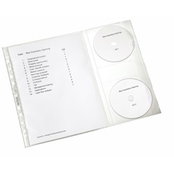 Leitz Prospekthülle mit CD-Klappe, A4, genarbt