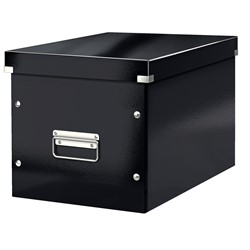 Leitz Click & Store Aufbewahrungs- und Transportbox Cube Groß, Schwarz