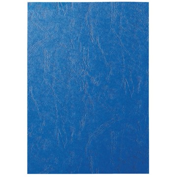 Leitz 33663 - Deckblätter für Bindesysteme, Lederoptik, Blau