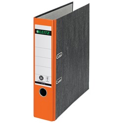 Leitz Ordner 1080, A4, Orange, Wolkenmarmor, breit