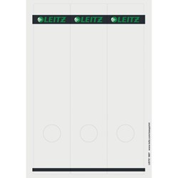Leitz PC Rückenschilder für Qualitäts-Ordner 180° (Standard und Hartpappe), lang, breit, Grau