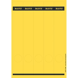Leitz PC Rückenschilder für Qualitäts-Ordner 180°, lang, schmal, Gelb