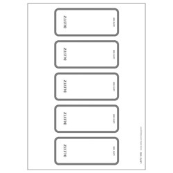 Leitz PC Rückenschilder für Qualitäts-Ordner 180° 1005, 1106, 1116, 1047, 1108, kurz, breit, Grau