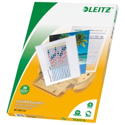 Leitz Heißlaminierfolien A3, 80 mic, Farblos