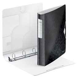 Leitz Active WOW SoftClick Ringbuch, A4, Schwarz