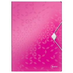 Leitz WOW Eckspannermappe, A4, Pink Metallic