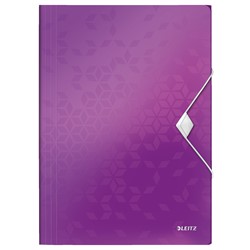 Leitz WOW Eckspannermappe, A4, Violett Metallic