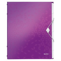 Leitz WOW Ordnungsmappe, A4, Violett Metallic