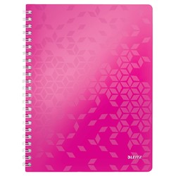 Leitz WOW Collegeblock, A4, Liniert, Pink Metallic