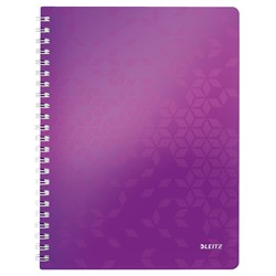 Leitz WOW Collegeblock, A4, Liniert, Violett Metallic