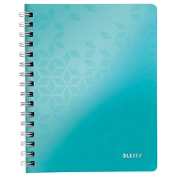 Leitz WOW Collegeblock, A5, Liniert, Eisblau Metallic