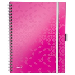 Leitz WOW Be Mobile Collegeblock, A4, Liniert, Pink Metallic