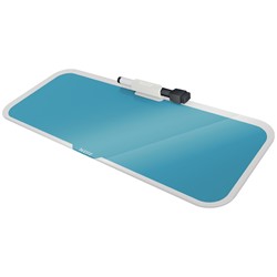 Leitz Cosy Desktop-Memoboard mit Glasoberfläche, Blau