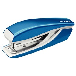 Leitz New NeXXt WOW Mini-Heftgerät (Metall), Blau Metallic