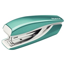 Leitz New NeXXt WOW Mini-Heftgerät (Metall), Eisblau Metallic