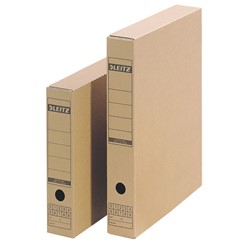 Leitz Premium Archiv-Schachtel mit Verschlusslasche, Naturbraun