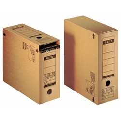 Leitz Premium Archiv-Schachtel mit Verschlussklappe, Naturbraun