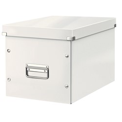 Leitz Click & Store Aufbewahrungs- und Transportbox Cube Groß, Weiß