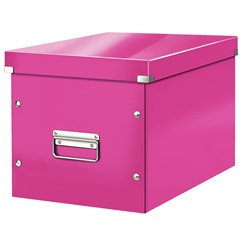 Leitz Click & Store Aufbewahrungs- und Transportbox Cube Groß, Pink