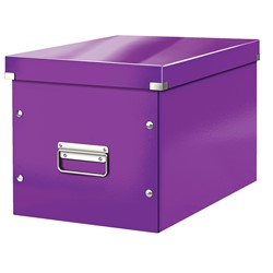 Leitz Click & Store Aufbewahrungs- und Transportbox Cube Groß, Violett