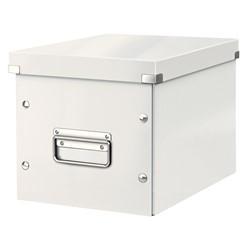 Leitz Click & Store Aufbewahrungs- und Transportbox Cube Mittel, Weiß