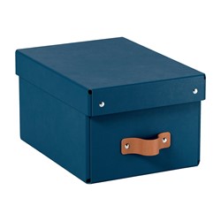 Leitz Puro Aufbewahrungsbox mit Deckel, klein, 7L, 2er-Pack, Dunkelblau