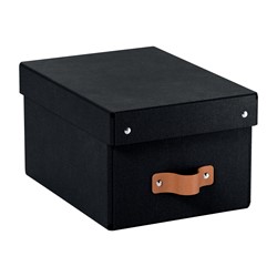 Leitz Puro Aufbewahrungsbox mit Deckel, klein, 7L, 2er-Pack, Schwarz