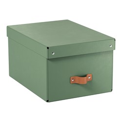 Leitz Puro Aufbewahrungsbox mit Deckel, mittel, 17L, 2er-Pack, Grün